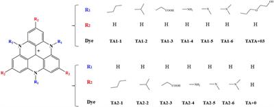 Rational design and performance prediction of organic photosensitizer based on TATA+ dye for hydrogen production by photocatalytic decomposition of water